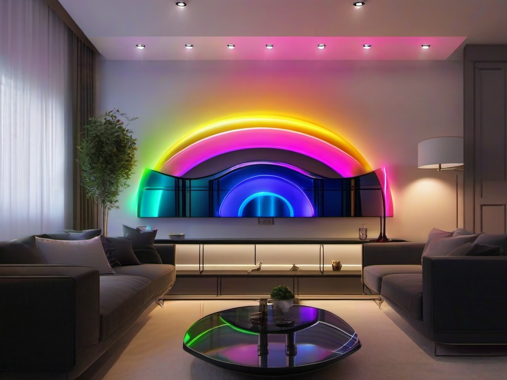 Rainbow Led Wallpaper  