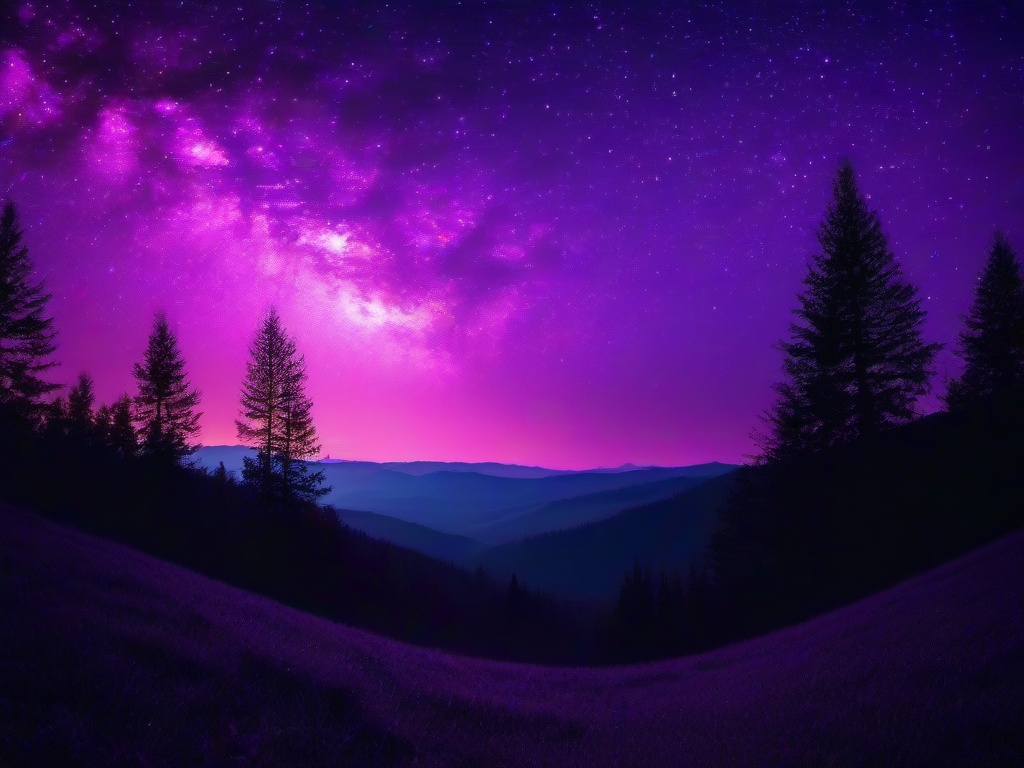 Purple Night Sky Wallpaper  ,desktop background wallpaper