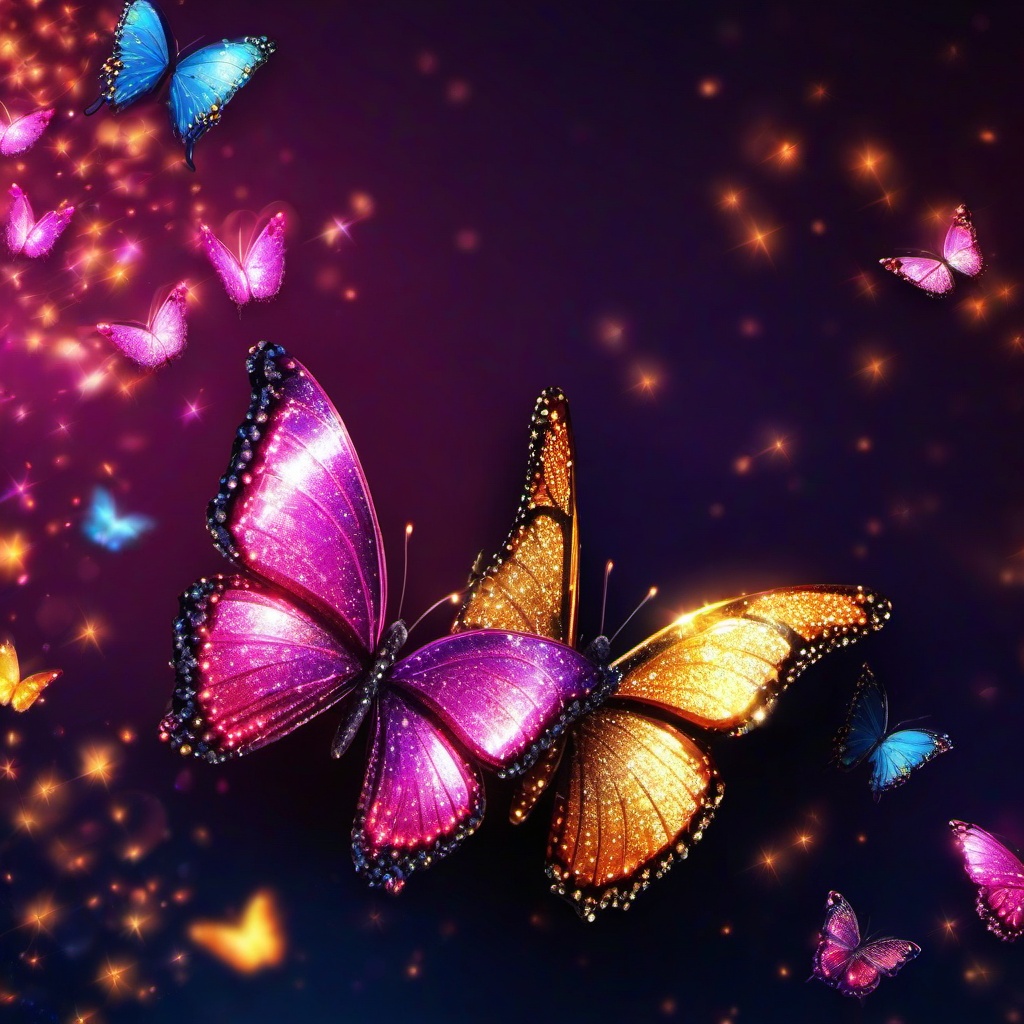 Butterfly Background Wallpaper - glitter butterfly wallpaper hd  