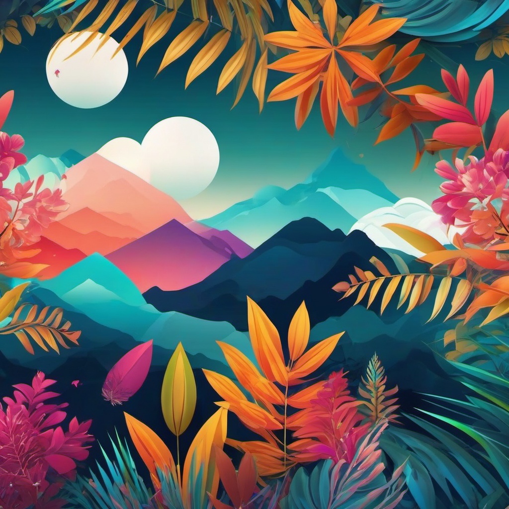 Dynamic and Animated Nature Scenes with Live Nature Wallpapers wallpaper splash art, vibrant colors, intricate patterns