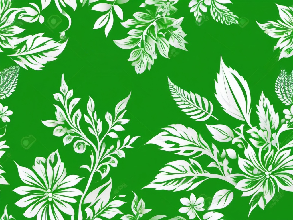 Green & White Background - Fresh green with white details for a crisp design.  background wallpaper