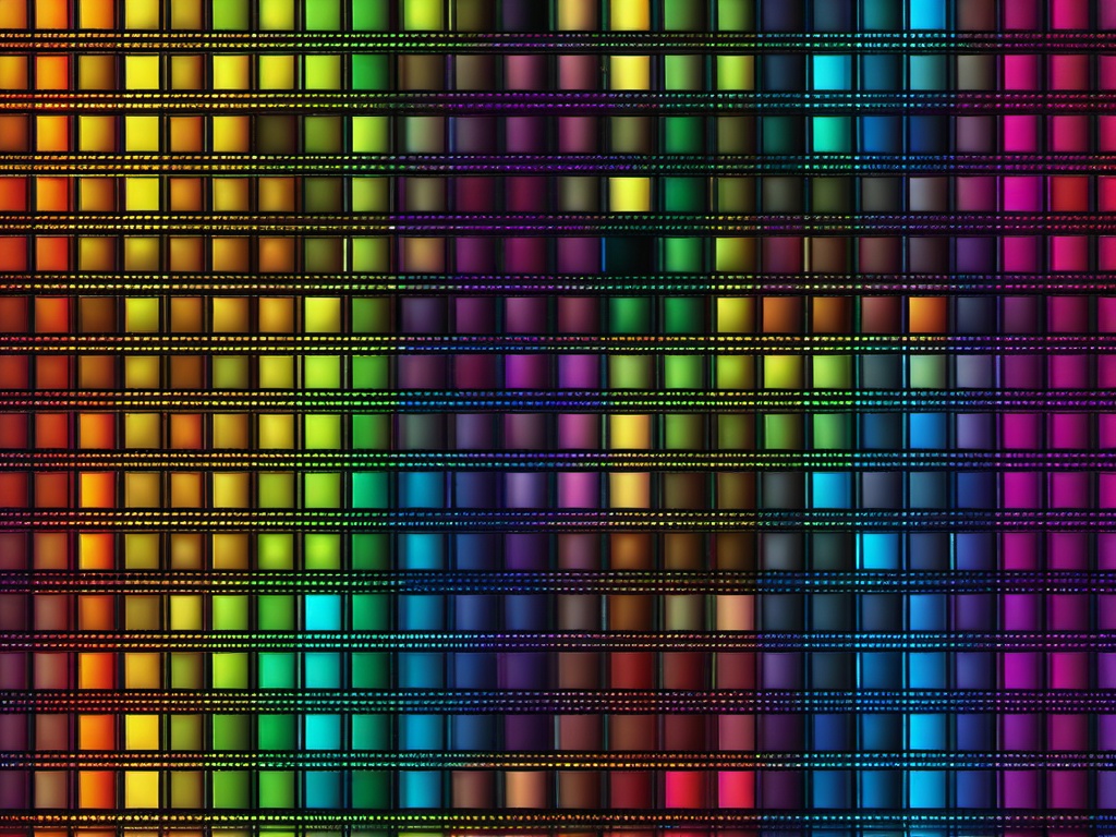 Pixel Rainbow Background  