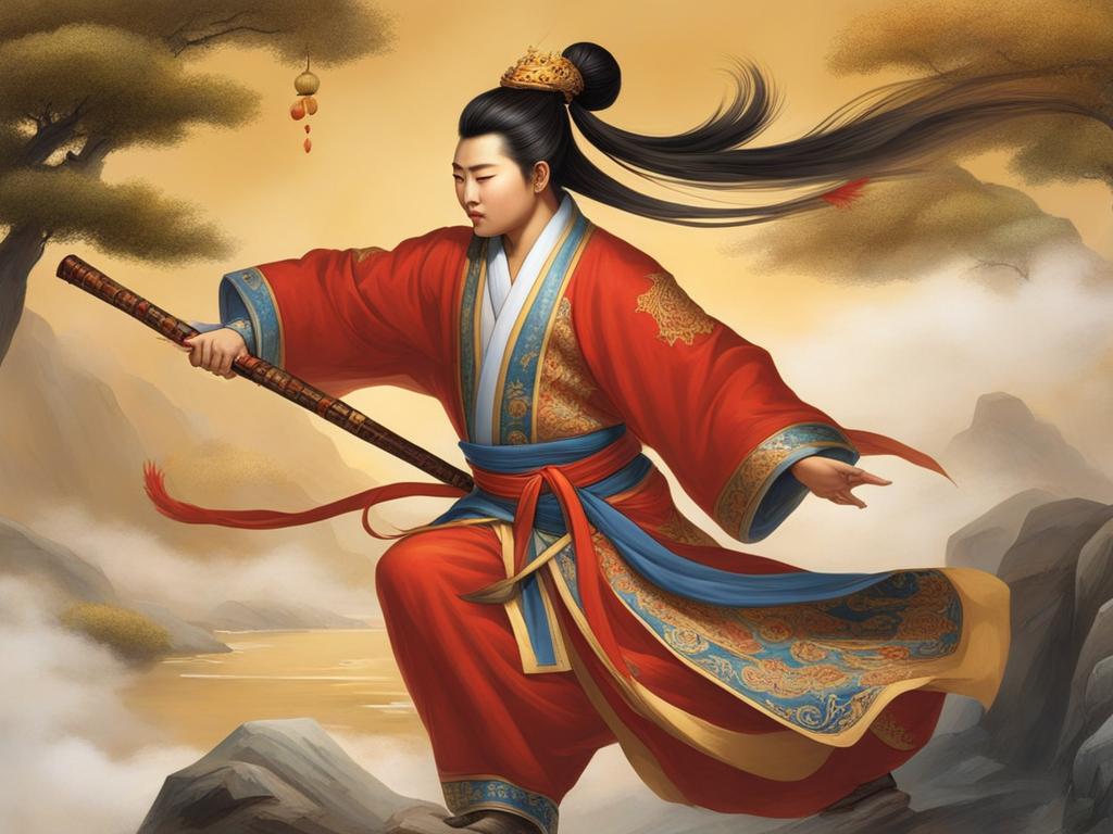 folktale ji gong - the chinese folk hero known for his unconventional and often humorous actions. 