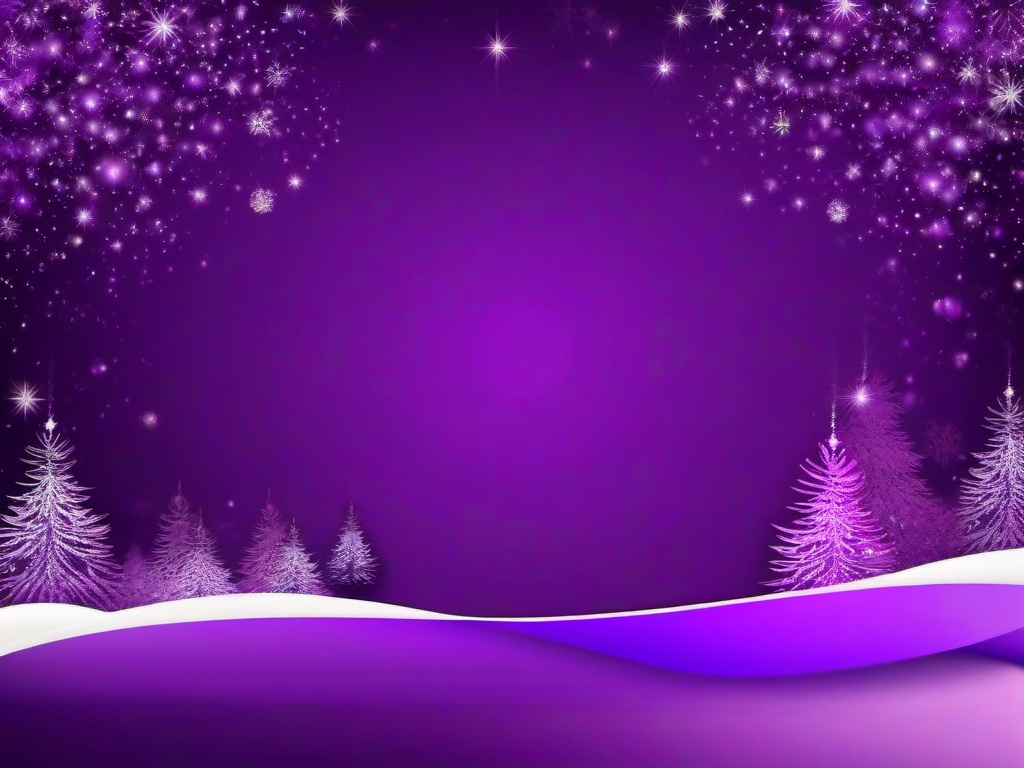 Purple Christmas Wallpaper  