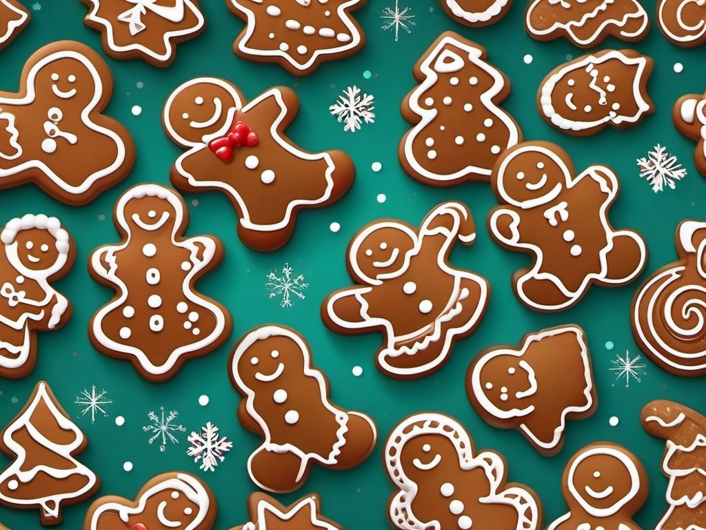 Christmas Gingerbread Background  