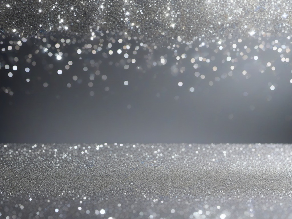 Shiny Silver Glitter Background  