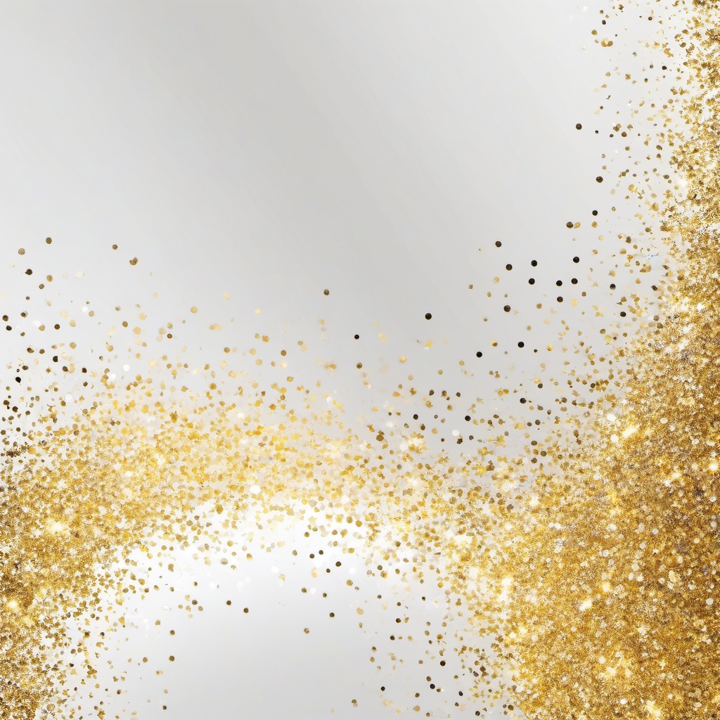 Glitter background - white background with gold sparkles  