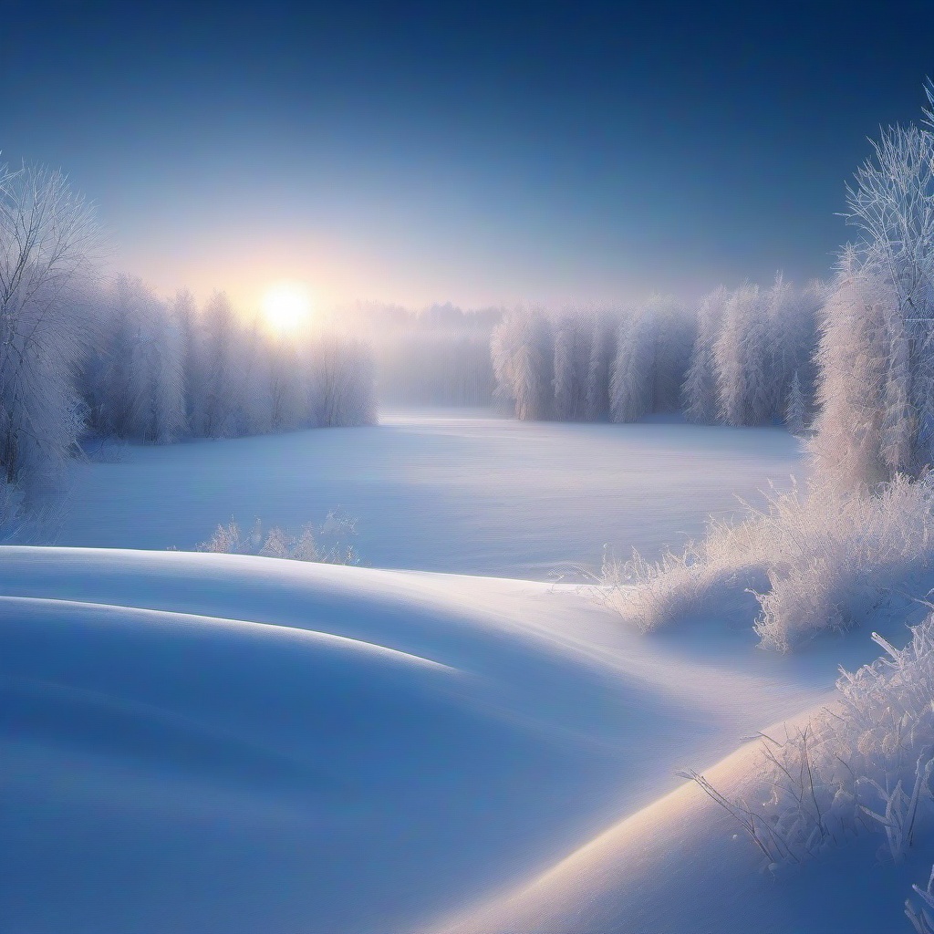 Winter background wallpaper - frozen landscape background  