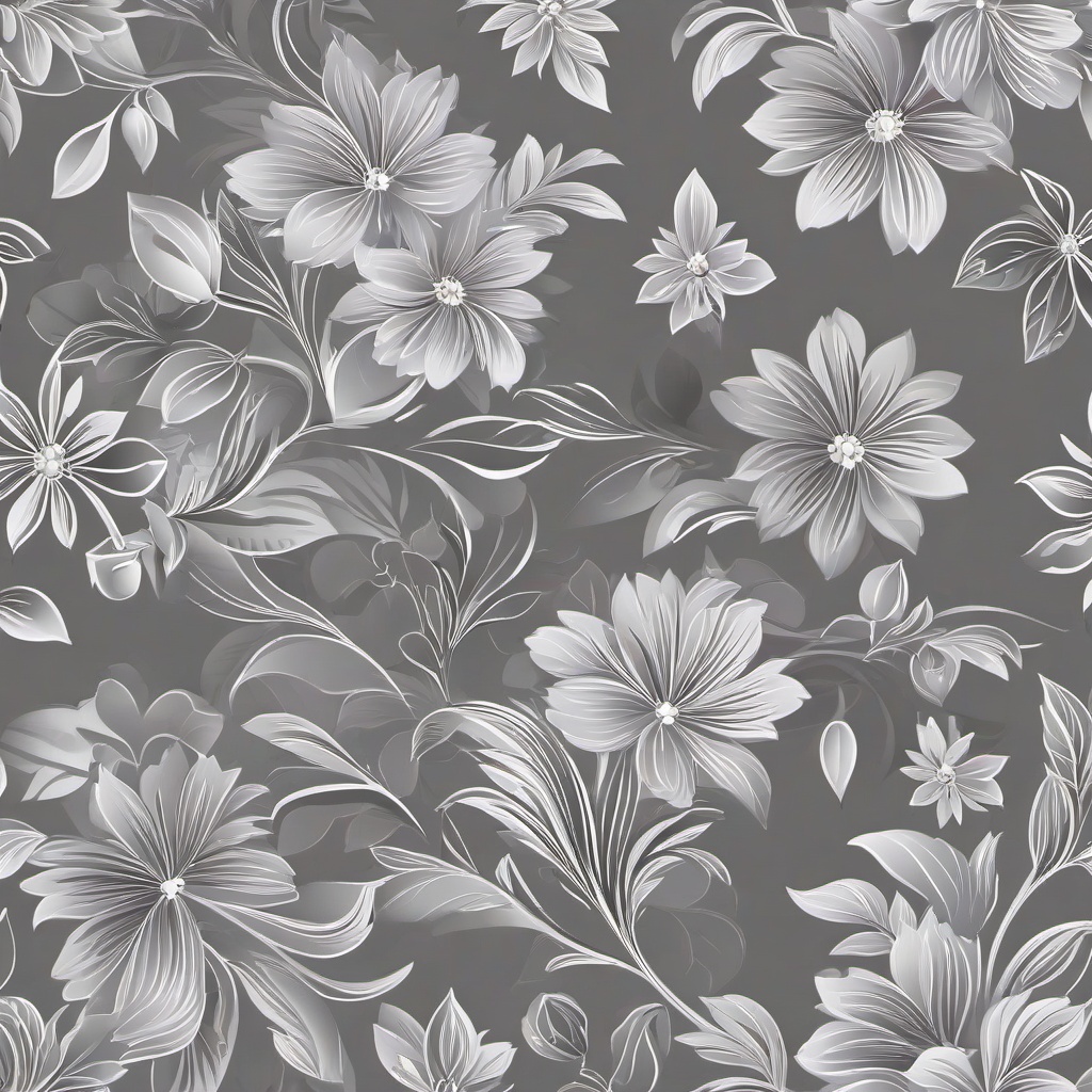 Flower Background Wallpaper - gray floral background  