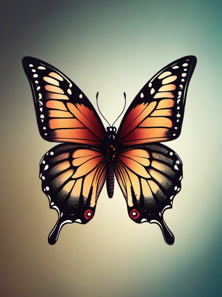 quote with butterfly tattoo  