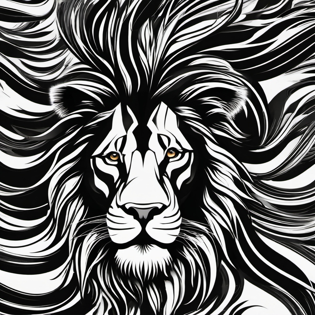 Lion Background Wallpaper - black and white lion background  