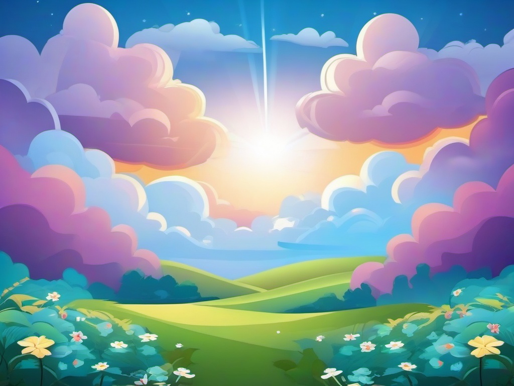 Heaven Cartoon Background  