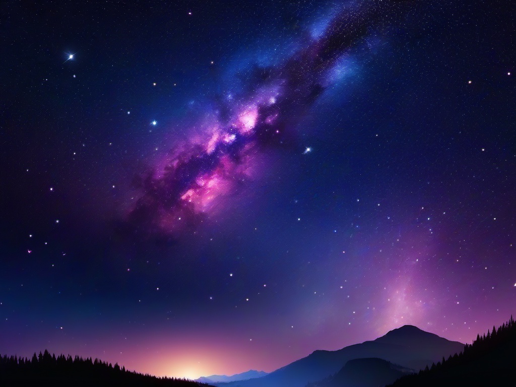 Galaxy Night Sky Wallpaper  ,desktop background wallpaper