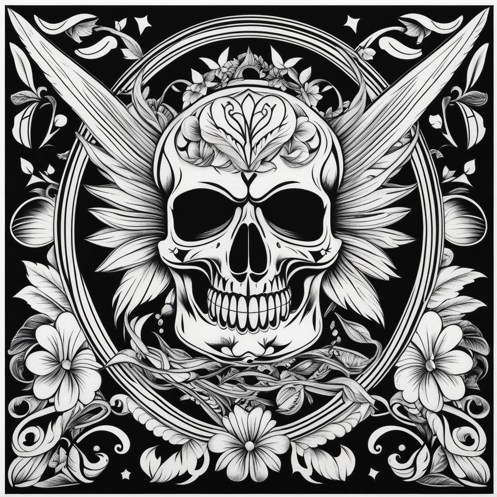 american traditional tattoo design black and white 