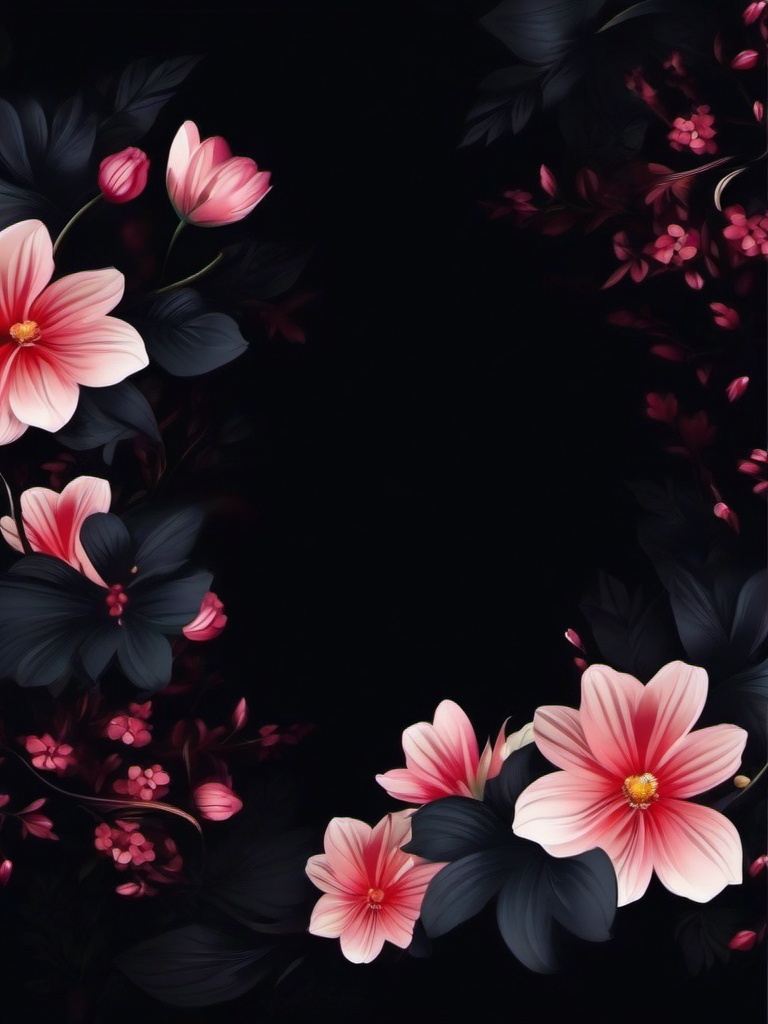 Dark Flower Background  ,mobile iphone background wallpaper