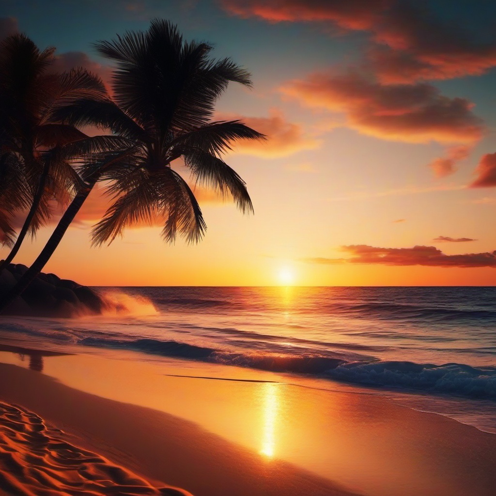 Beach Background Wallpaper - sunset beach video background  