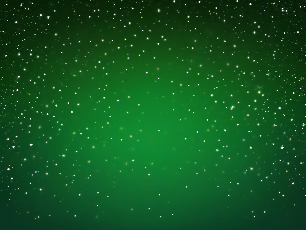 Green Starry Background  