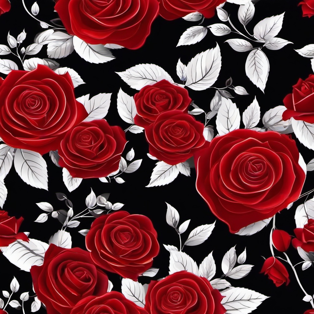 Red Background Wallpaper - red rose and black background  