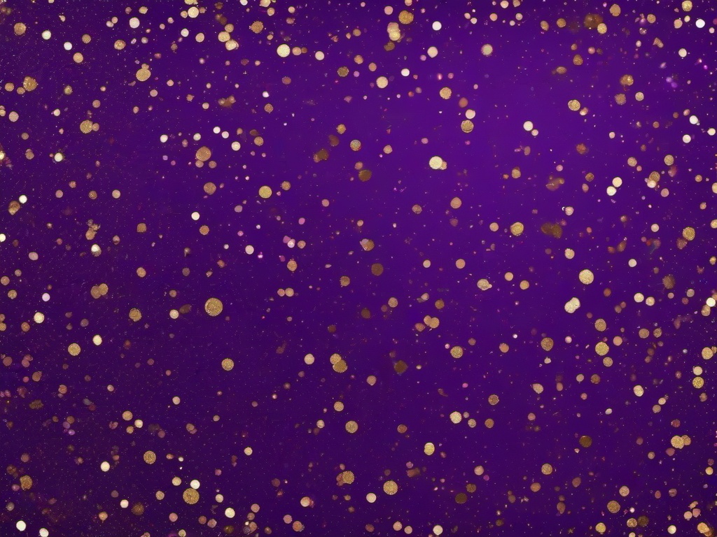 Purple And Gold Glitter Background  