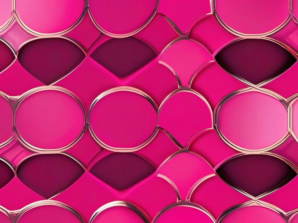 Pink Cool Wallpaper-Hot pink with metallic accents and bold shapes for a modern, cool look  background wallpaper