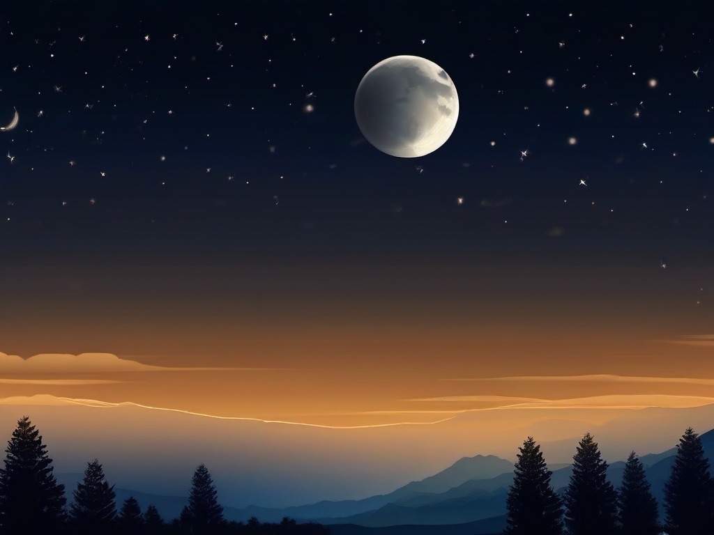 Night Moon Sky Background  ,desktop background wallpaper