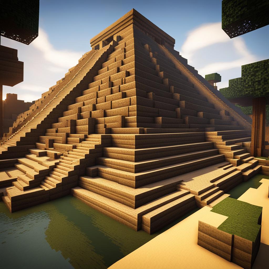 ancient pyramid with traps and secret chambers - minecraft house design ideas minecraft block style