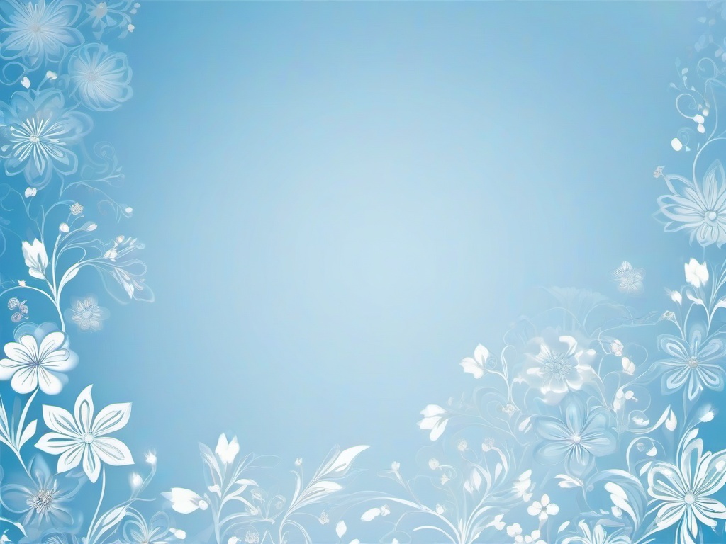 Blue Pretty Background-Soft blue with delicate floral designs for a charming, pretty background  background wallpaper