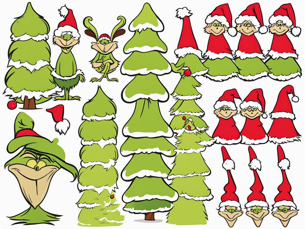 grinch clip art,plotting mischief in whoville 