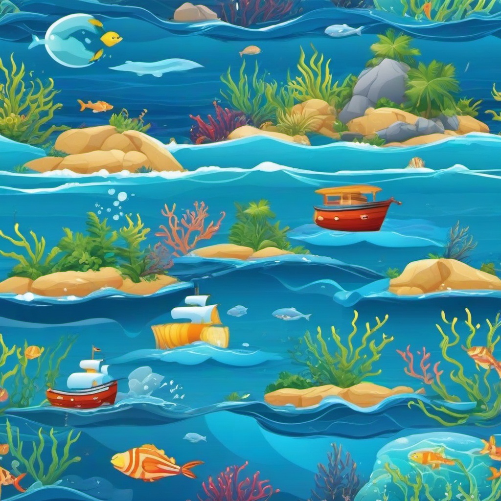 Ocean Background Wallpaper - background ocean cartoon  