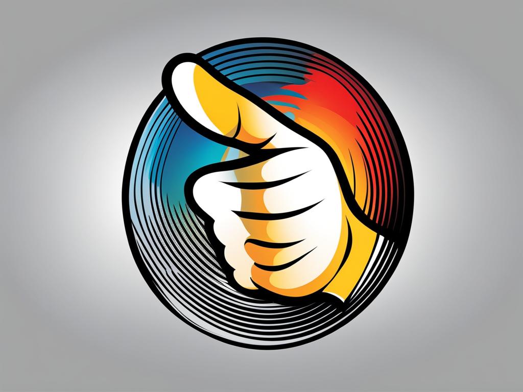 thumbs up clipart - a resounding thumbs-up gesture, a universal sign of positivity and approval 