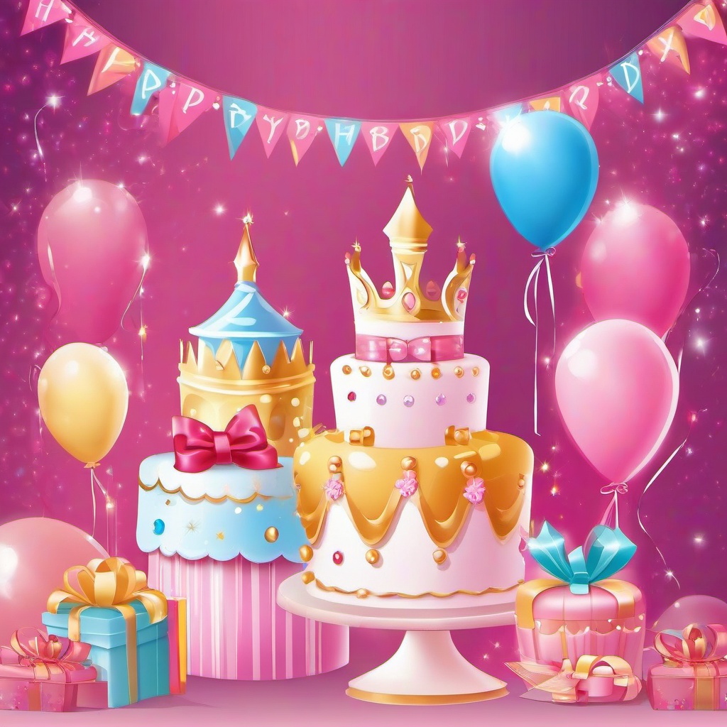 Birthday Background Wallpaper - princess backdrop  