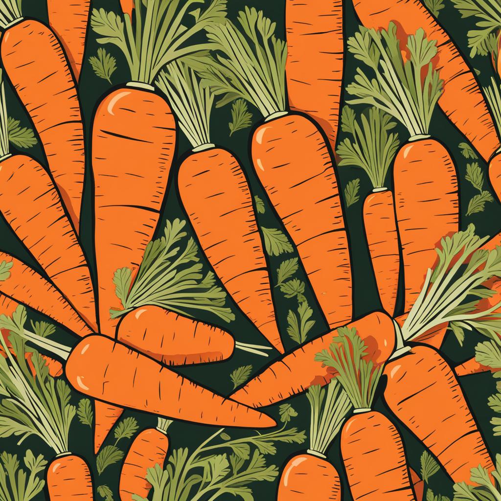 carrot clipart: harvested from a community garden. 