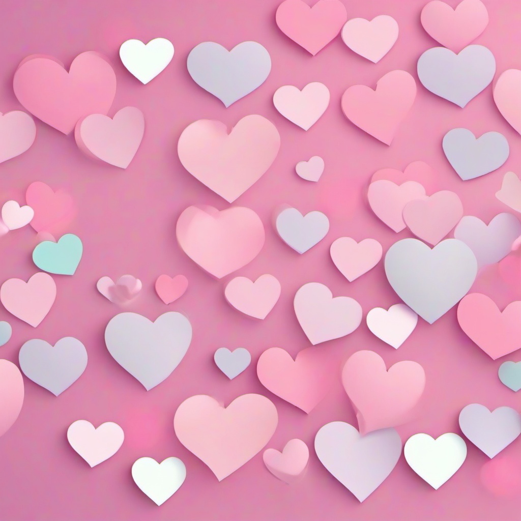 Heart Background Wallpaper - pastel pink heart background  