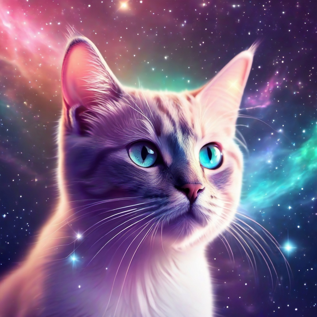 Cat Background Wallpaper - pastel cat galaxy wallpaper  