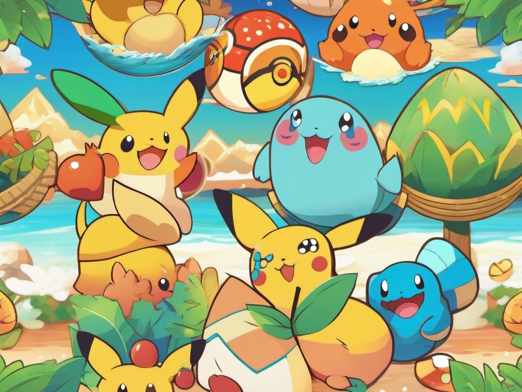 Summer Pokemon Wallpaper  background