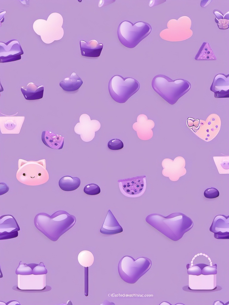 Kawaii Purple Wallpaper - Pastel purple with kawaii style  ,mobile iphone background wallpaper