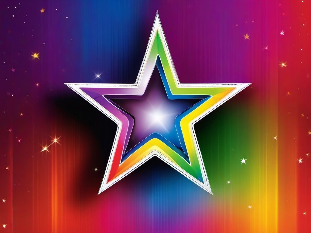 Rainbow Star Background  