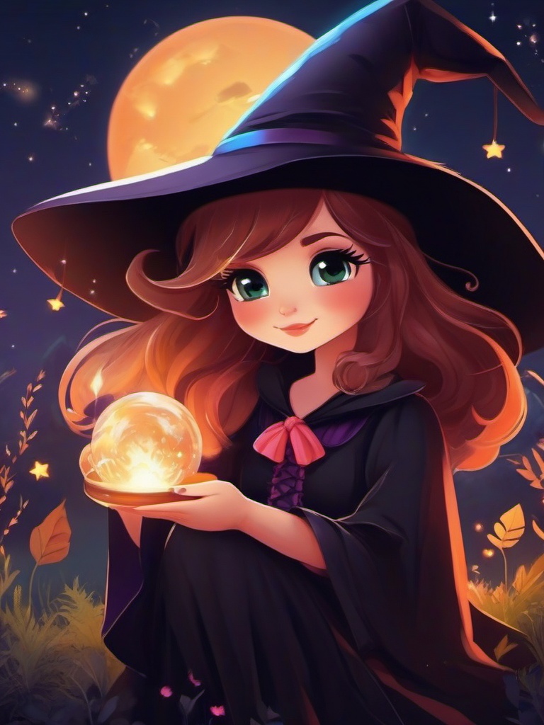 Cute Witch Wallpaper - Adorable witch with magical vibes  ,mobile iphone background wallpaper