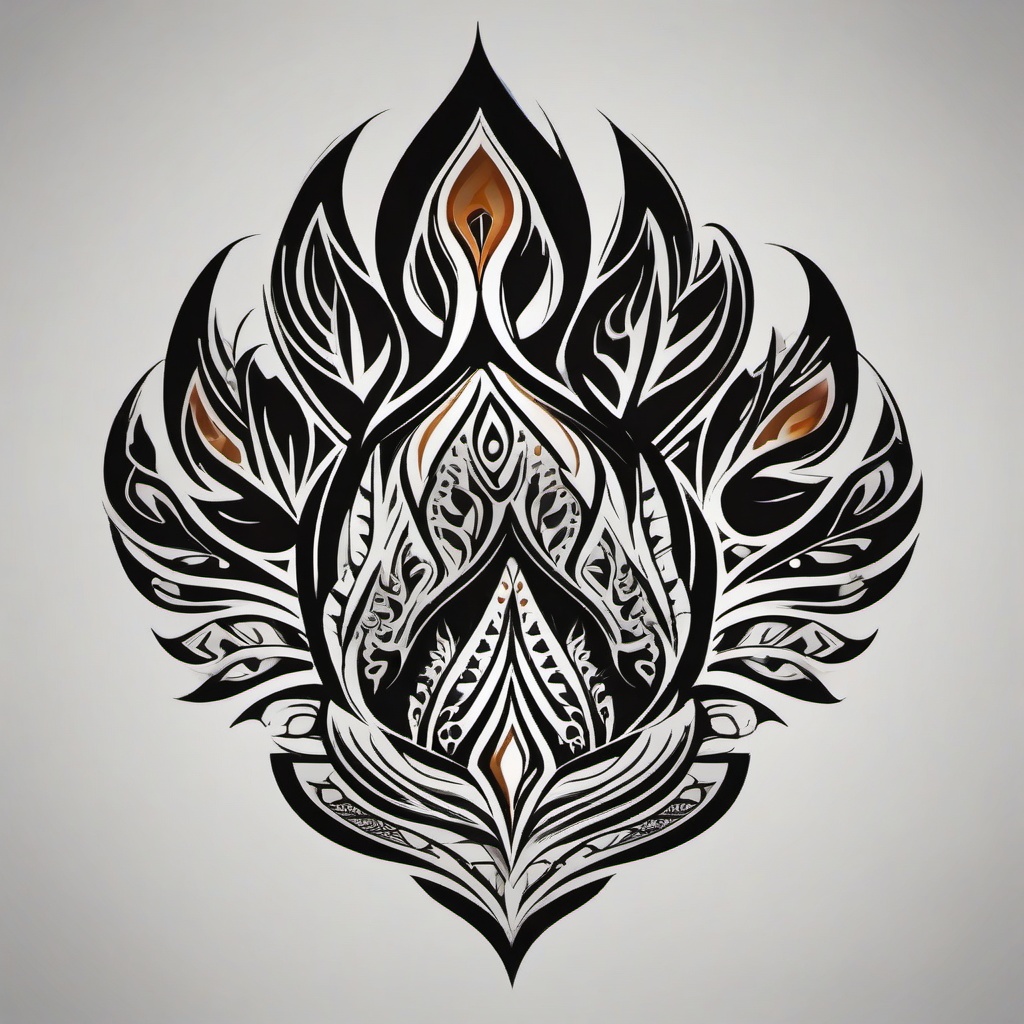 bear paw tattoo tribal  simple vector color tattoo