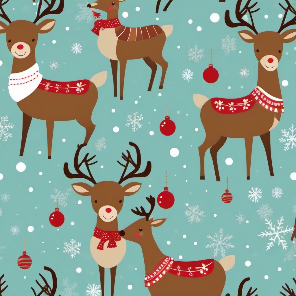 Christmas Background Wallpaper - cute reindeer background  