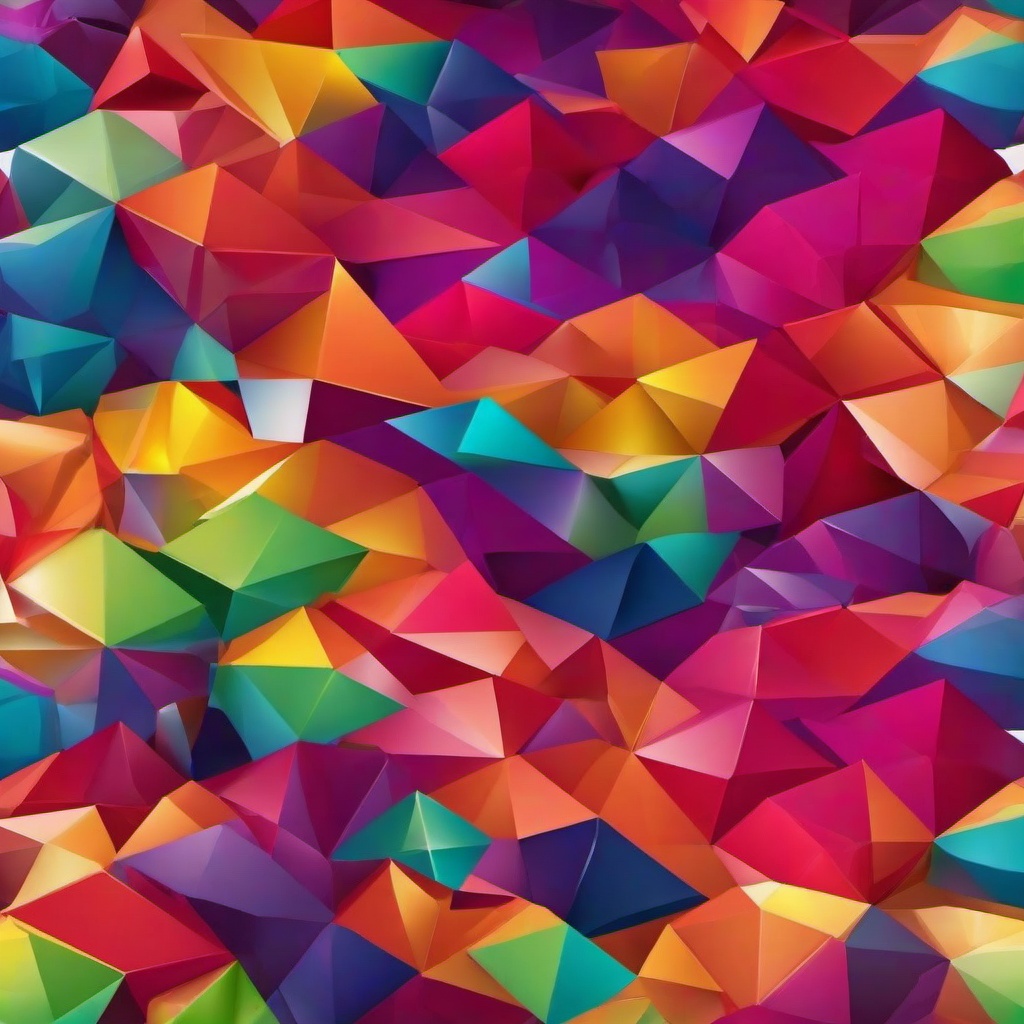 Rainbow Background Wallpaper - rainbow polygon background  