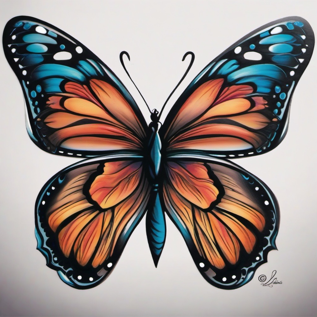 eating disorder butterfly tattoo  