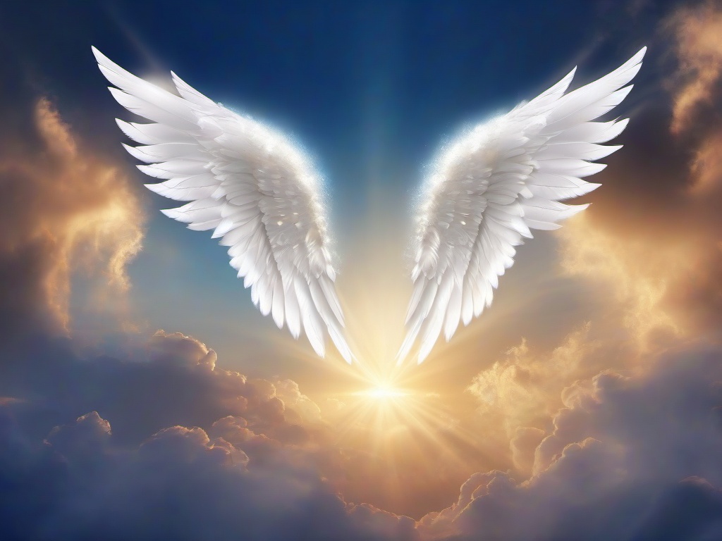 Heaven Angel Wings Background  