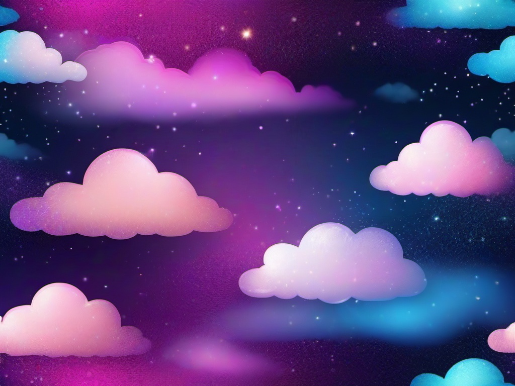 Glitter Cloud Background  