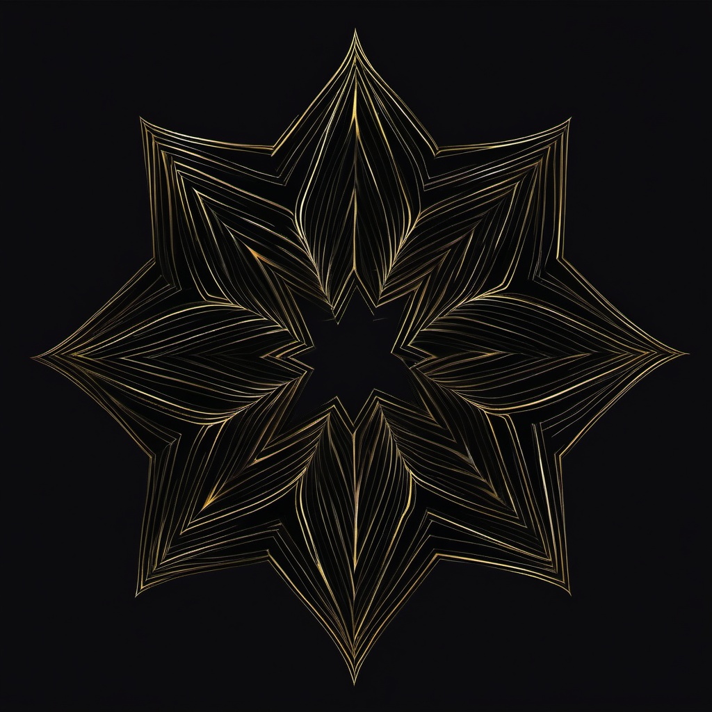 black background star  