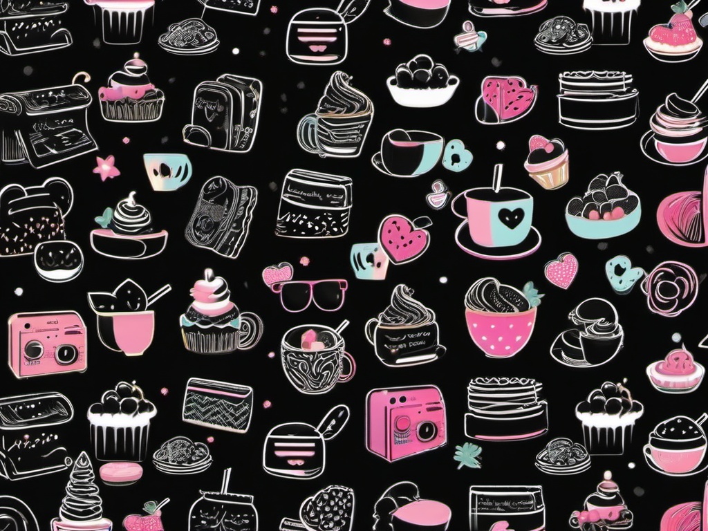 Cute Aesthetic Black Wallpapers  ,desktop background wallpaper