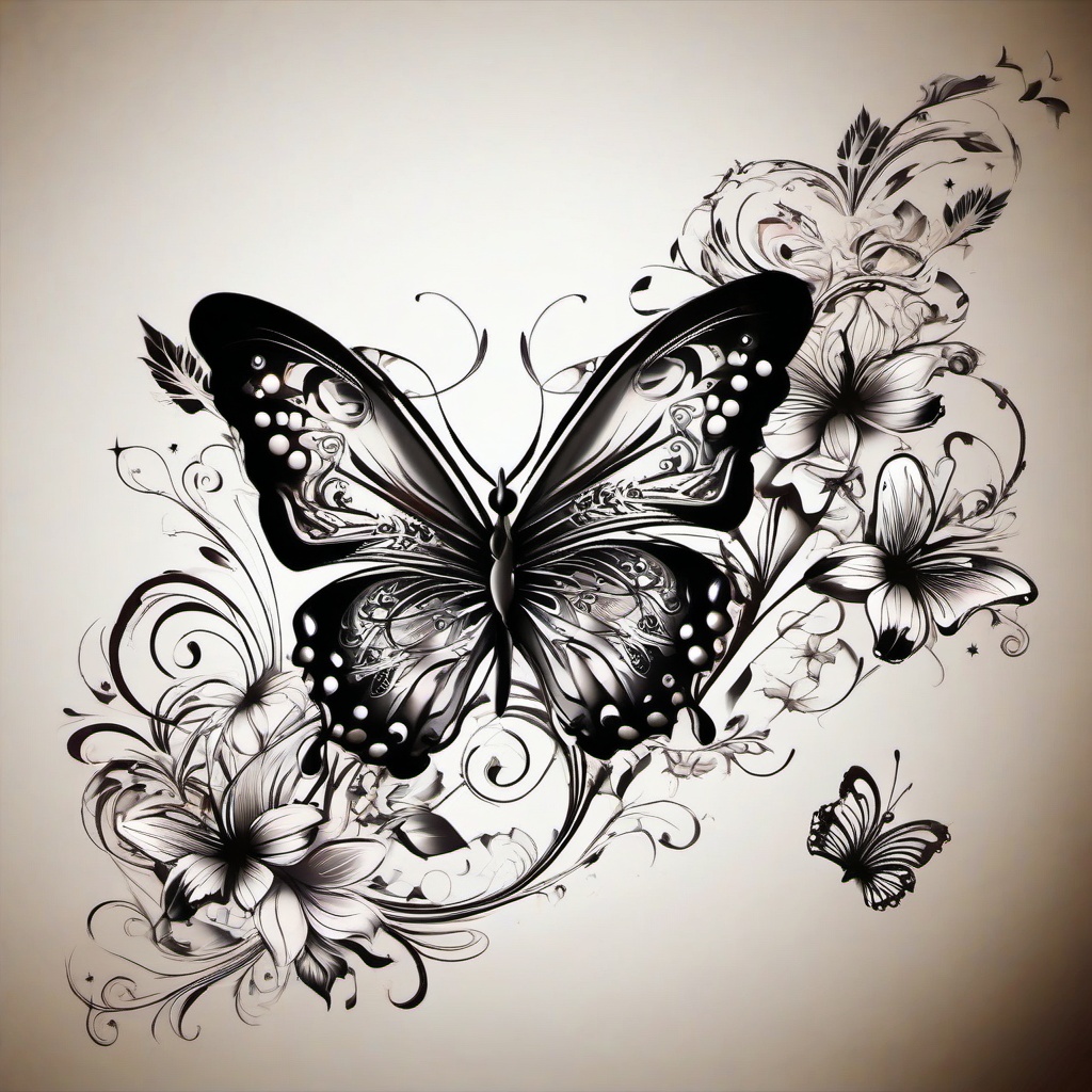 tattoo ideas butterflies and stars  