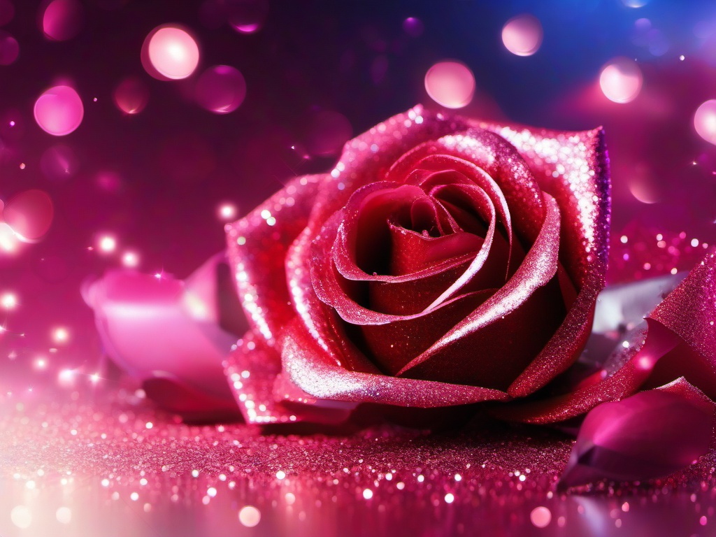 Glitter Rose Background  