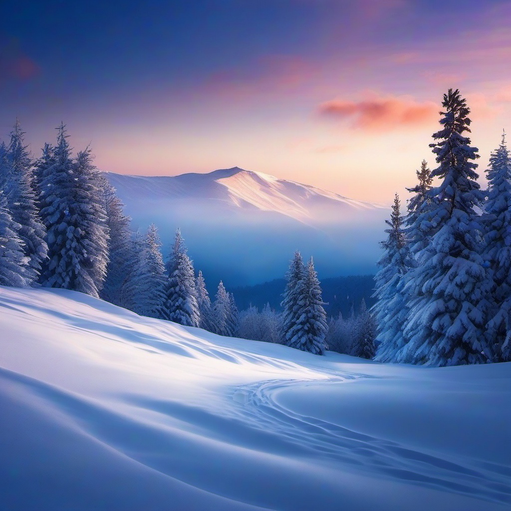 Winter background wallpaper - snow scene iphone wallpaper  