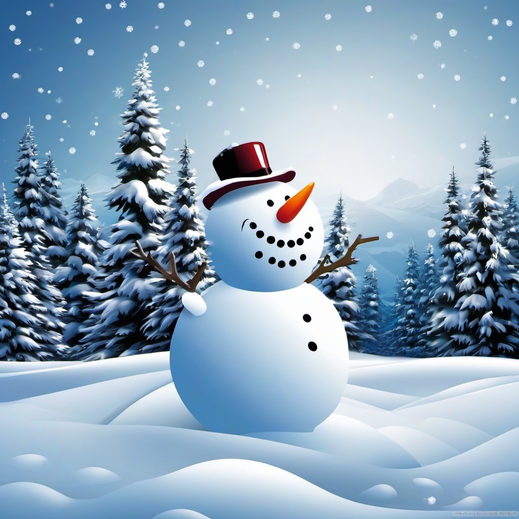 Snow Background Wallpaper - snow man background  